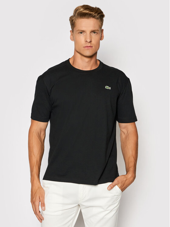 Lacoste Lacoste Тишърт TH7618 Черен Regular Fit