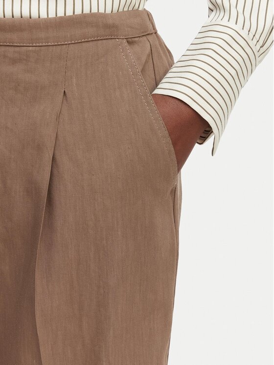 Marella Marella Pantaloni din material Alloro 2613131115 Maro Regular Fit