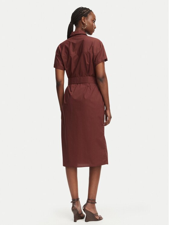Patrizia Pepe Patrizia Pepe Pluusikleit 2A3067/A9B9-B887 Tumepruun Regular Fit