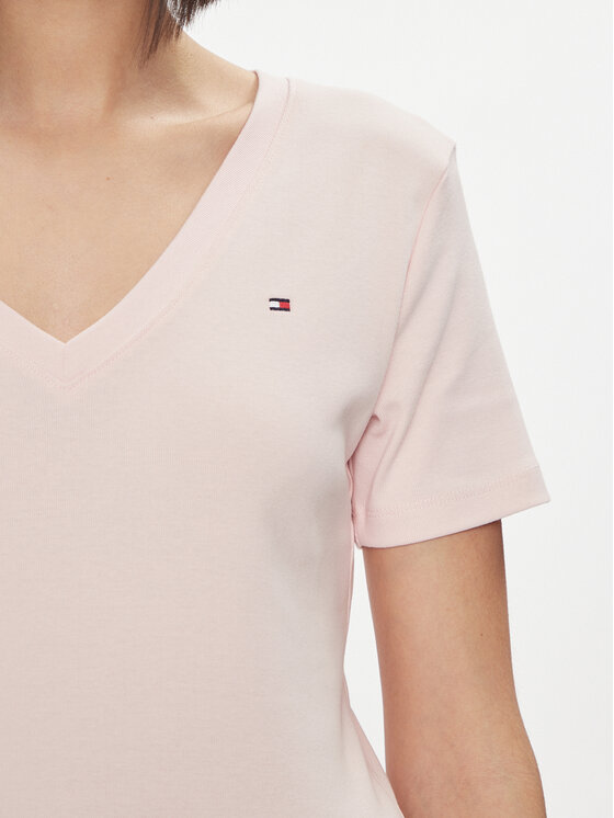 Tommy Hilfiger Tommy Hilfiger Marškinėliai New Cody WW0WW40584 Rožinė Slim Fit