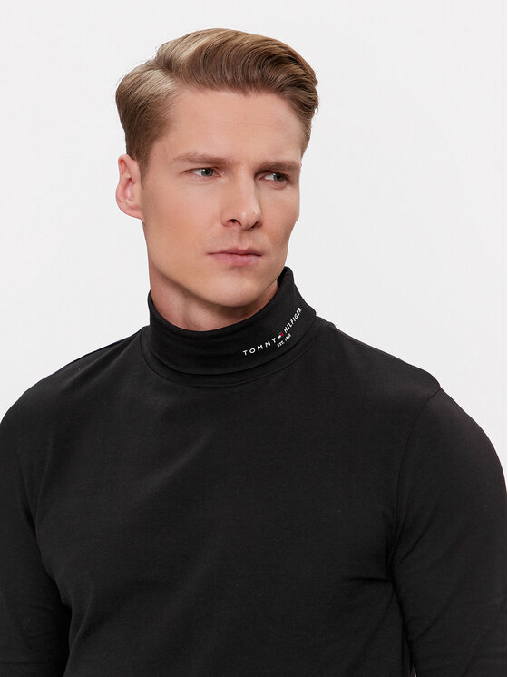 Tommy Hilfiger Tommy Hilfiger Rolák MW0MW32623 Černá Extra Slim Fit