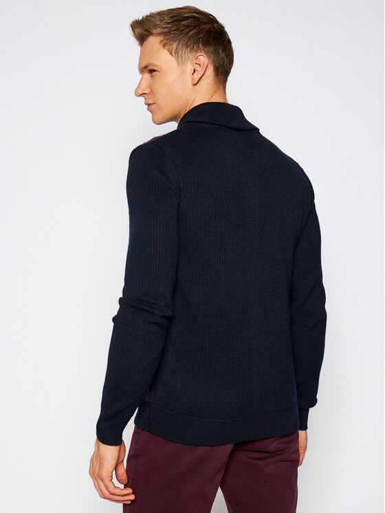 Pierre Cardin Pierre Cardin Kardigán 55648/000/2537 Bordová Regular Fit