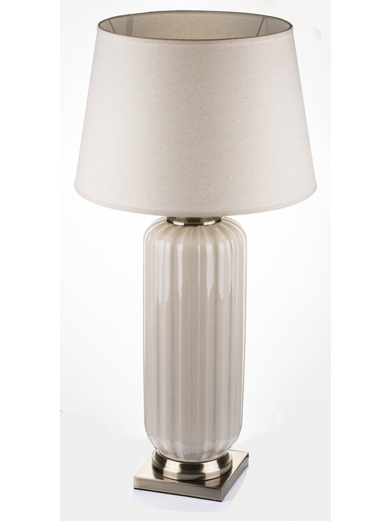 MIAhome MIAhome Lampka nocna ceramiczna DIGOMI Beżowy