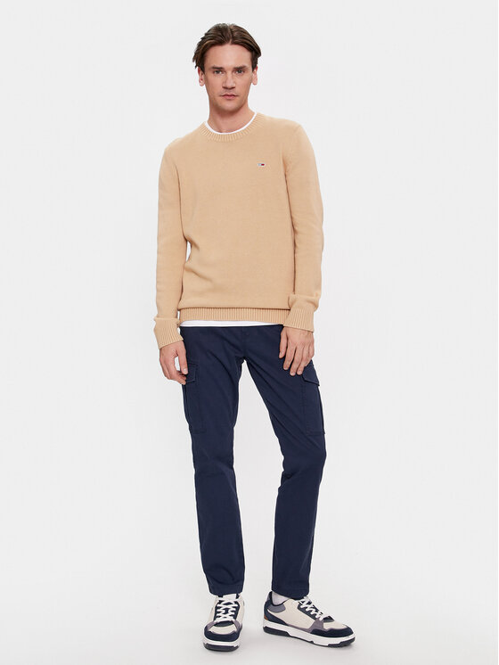 Tommy Jeans Tommy Jeans Πουλόβερ Essential DM0DM11856 Μπεζ Regular Fit