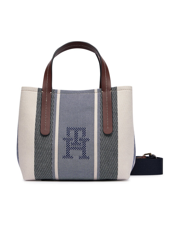 Tommy Hilfiger Tommy Hilfiger Käekott Th City Mini Satchel Jacquard AW0AW18732 Sinine