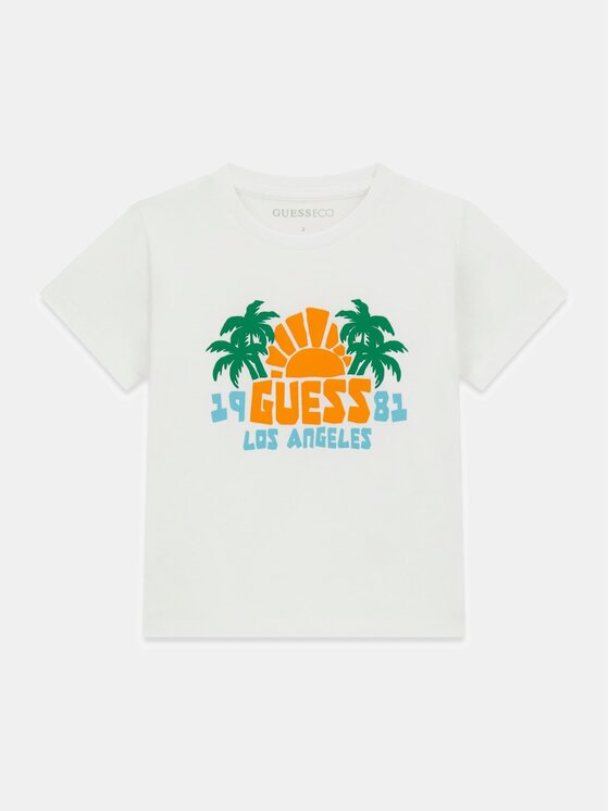 Guess Kids Guess Kids T-Shirt 182571 Biały Classic Fit