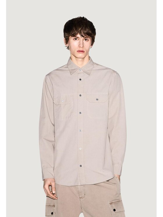 Armani Exchange Armani Exchange Camicia XM002191 AF21226 Beige Casual Fit