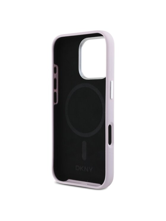 DKNY DKNY Etui na telefon Liquid Silicone Small Metal Logo Różowy