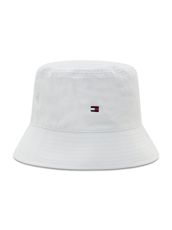 Tommy Hilfiger Tommy Hilfiger Klobuk Bucket Essential Flag AW0AW11673 Bela