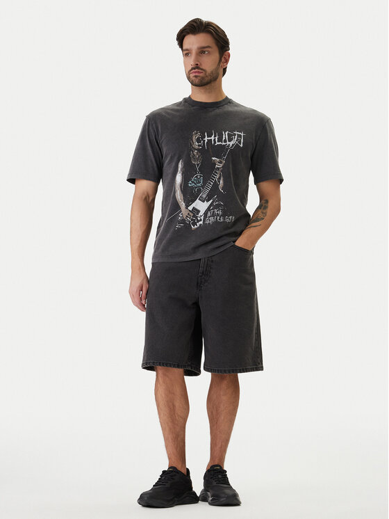 HUGO HUGO T-Shirt Noctornix 50554368 Czarny Regular Fit