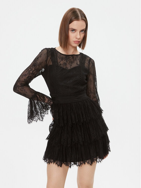 Marciano Guess Cocktail obleka 3BGK61 6201A Črna Regular Fit