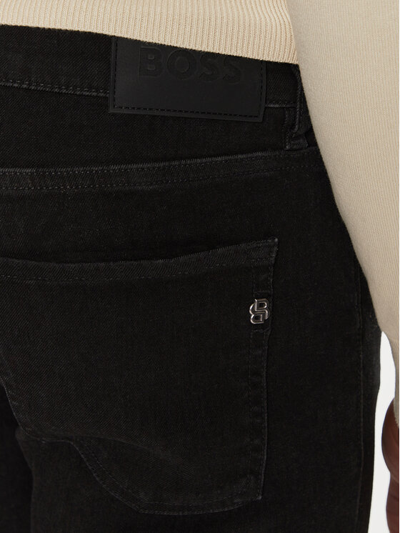 BOSS Boss Džinsai P-Delaware 50527032 Juoda Slim Fit