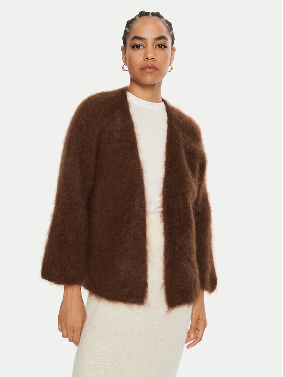 Dixie Dixie Kardigán M277K004A Barna Relaxed Fit