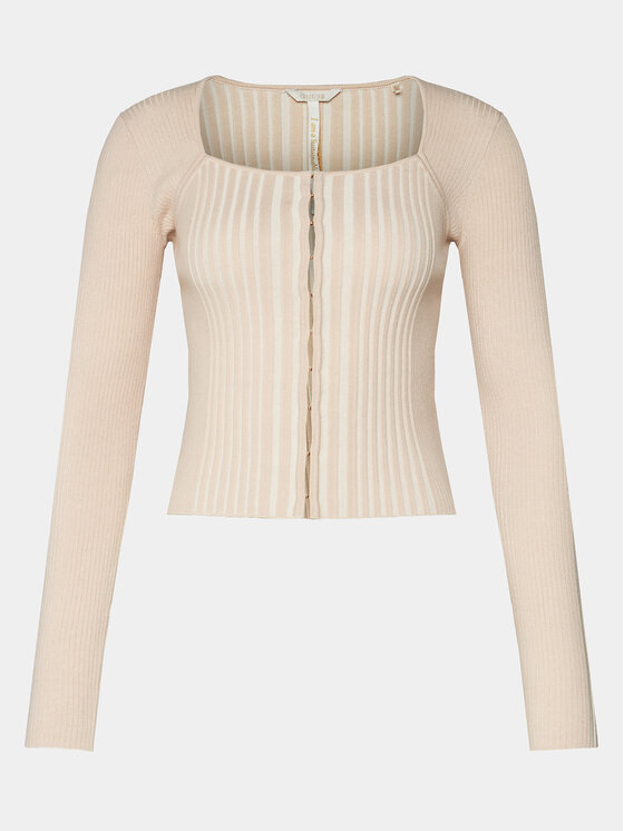 Guess Guess Kardigán Allie W4RR43 Z2YN2 Bézs Slim Fit