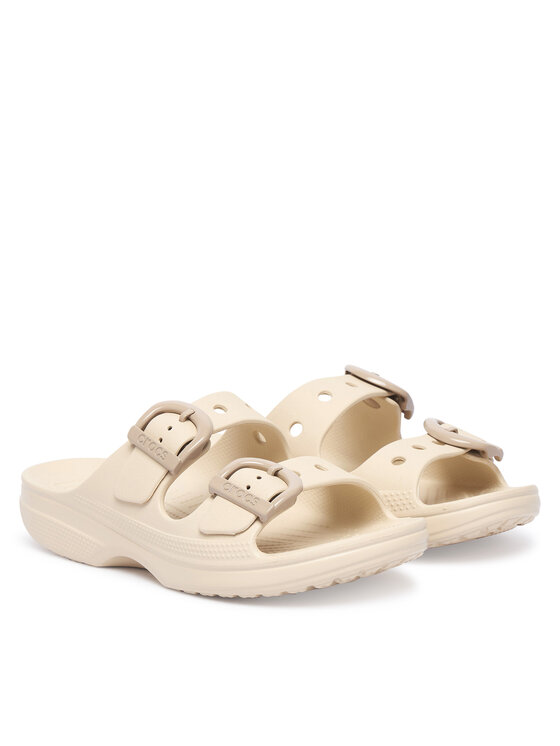 Crocs Crocs Шльопанці Saturday Enamel 212867 Бежевий