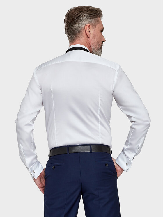 VILLARO VILLARO Koszula 091DLREGULAR Biały Regular Fit