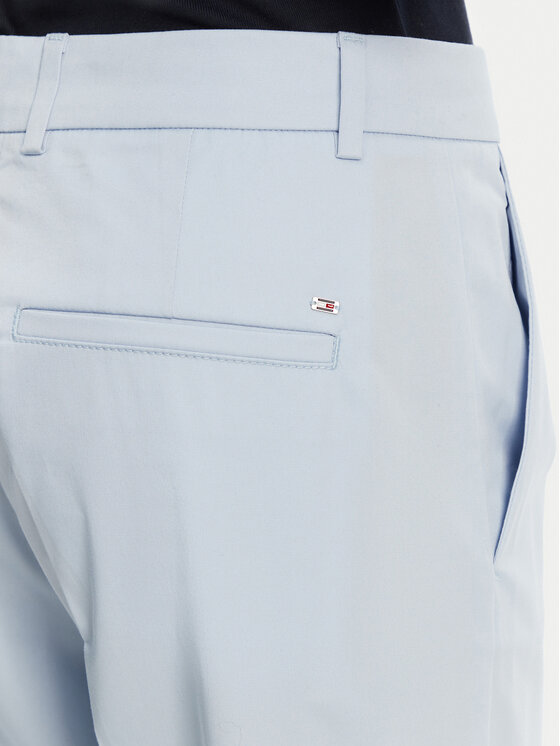 Tommy Hilfiger Tommy Hilfiger Chinosy WW0WW40504 Błękitny Straight Fit