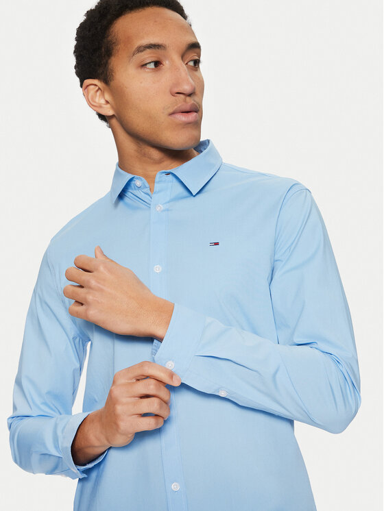 Tommy Jeans Tommy Jeans Cămașă Original DM0DM04405 Albastru Slim Fit