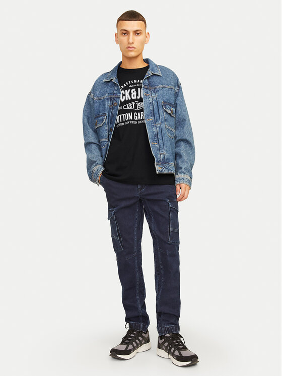 Jack&Jones Jack&Jones T-shirt Jeans 12256779 Crna Standard Fit