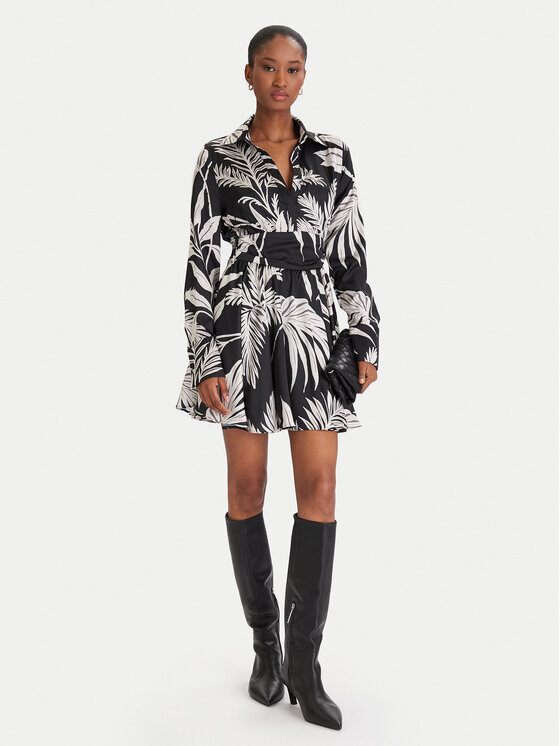 Guess Guess Sukienka koktajlowa W5YK00 WF1T2 Zielony Regular Fit