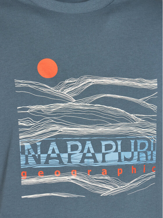 Napapijri Napapijri Tričko S-Buti NP0A4INM Modrá Regular Fit