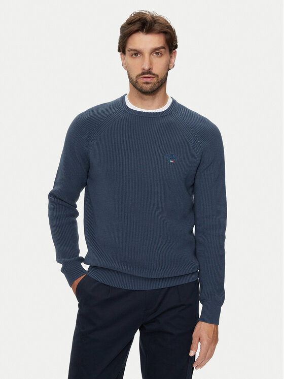 Aeronautica Militare Pulover 242MA1508L529 Albastru Regular Fit