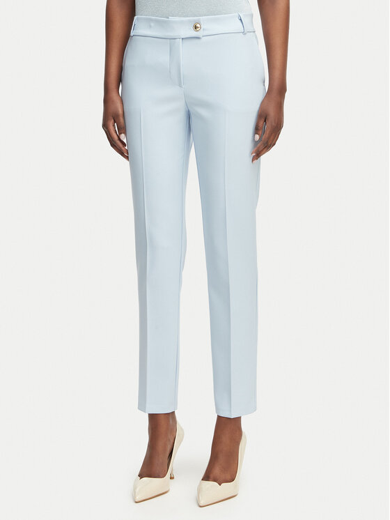 Rinascimento Rinascimento Pantaloni di tessuto CFC0128638003 Azzurro chiaro Slim Fit