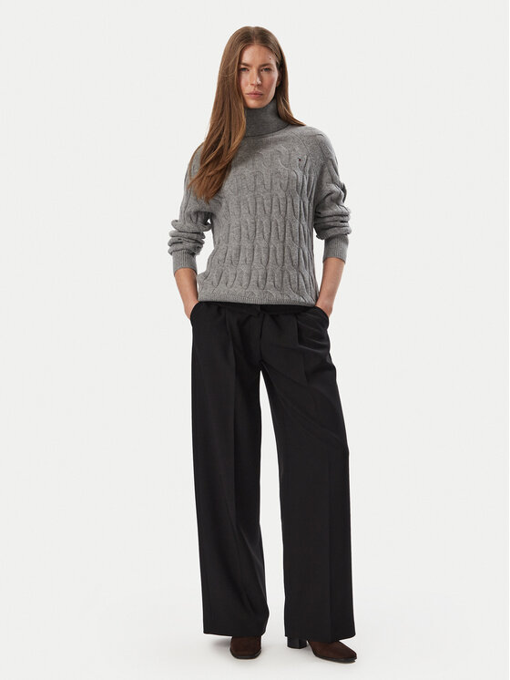 Tommy Hilfiger Tommy Hilfiger Rolák WW0WW46791 Tmavě šedá Regular Fit