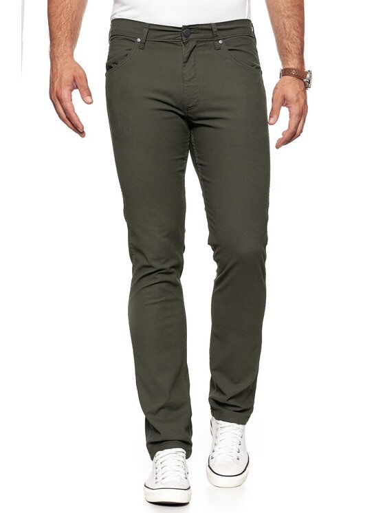 Wrangler Wrangler Pantaloni di tessuto GREENSBORO Verde Straight Fit