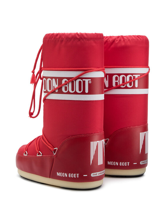 Moon Boot Moon Boot Śniegowce Nylon 14004400003 Czerwony