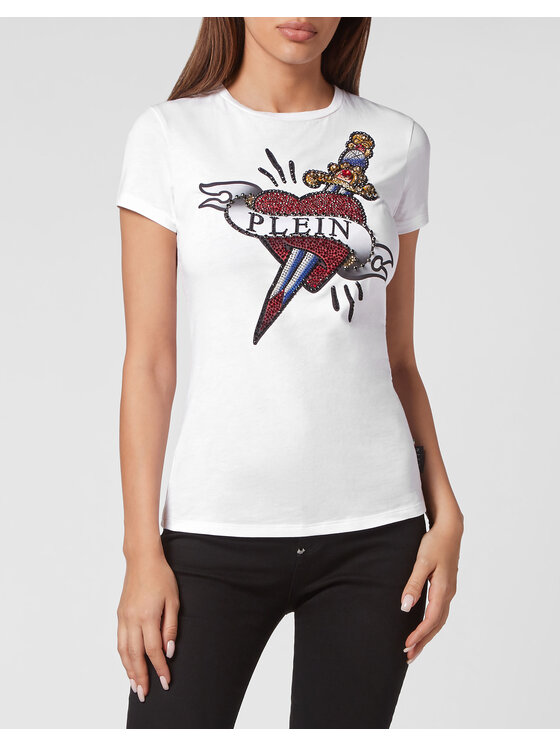 PHILIPP PLEIN PHILIPP PLEIN T-Shirt 613 Bílá Regular Fit