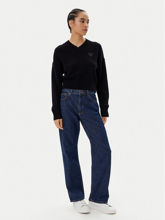 HUGO HUGO Svetr Scutie 50543059 Černá Relaxed Fit