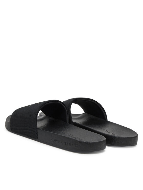 Calvin Klein Jeans Calvin Klein Jeans Klapki Slide Monologo Cv YM0YM01367 Czarny