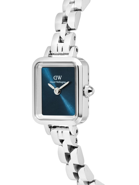 Daniel Wellington Daniel Wellington Zegarek Quadro Mini Reflection DW00100846 Srebrny