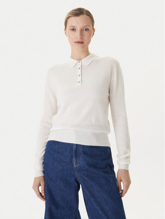 KAOS KAOS Pullover RI1KT019 Écru Regular Fit