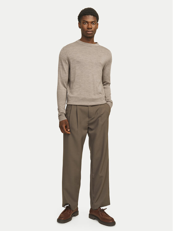 Jack&Jones Jack&Jones Džemper Merino 12216817 Siva Regular Fit
