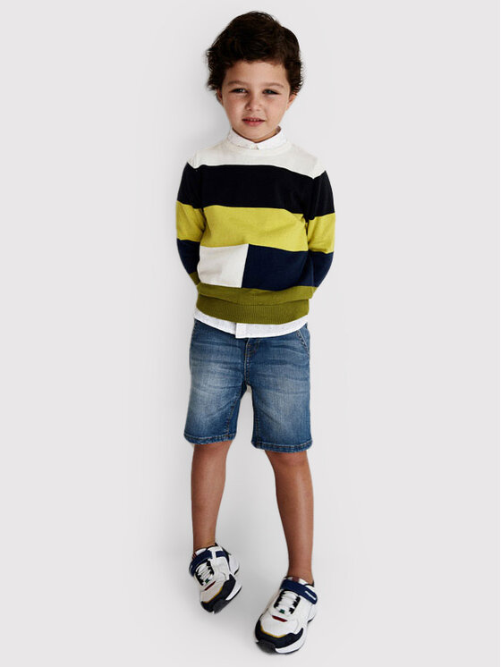 Pantaloncini di jeans 3233 Blu scuro Regular Fit