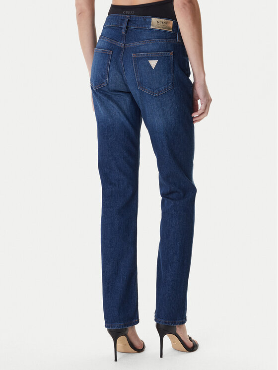 Guess Guess Džínsy W6RA3M D6831 Tmavomodrá Straight Leg