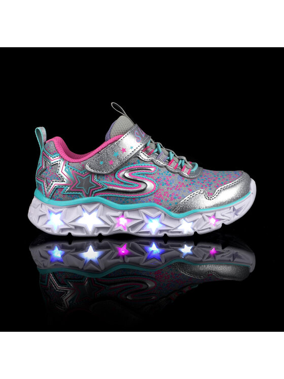 Skechers kids' galaxy lights sneaker top