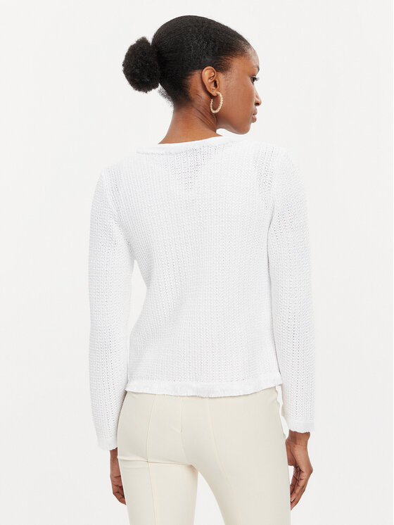 Luisa Spagnoli Luisa Spagnoli Kardigan Conforto 58327 Biały Regular Fit