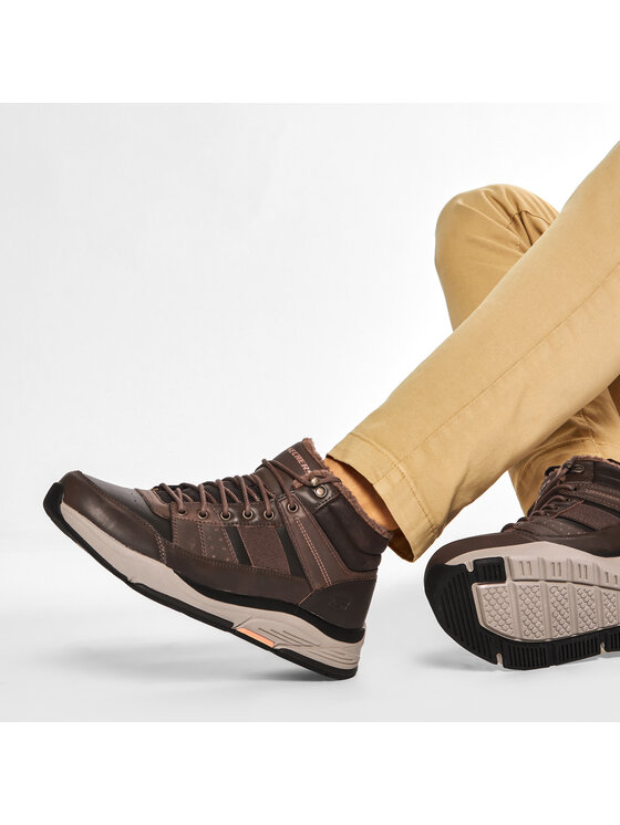 Skechers Skechers Trzewiki Voren 66199/BRN Brązowy