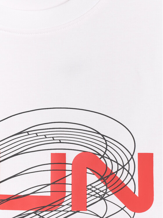 4F 4F T-Shirt MONOCHROME MOVEMENT Biały Regular Fit
