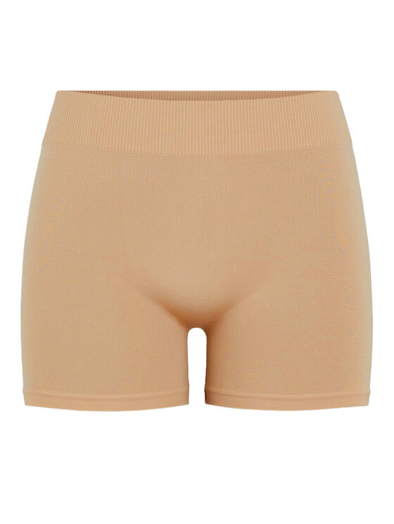Pieces Pieces Kratke hlače 17065440 Bež Slim Fit