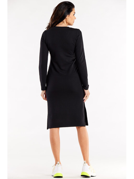 Infinite You Infinite You Vestito di maglia M313 Nero Basic Fit