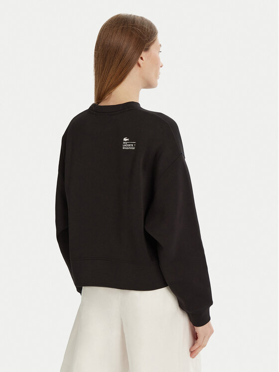 Lacoste Lacoste Majica dugih rukava SF5614 Crna Oversize