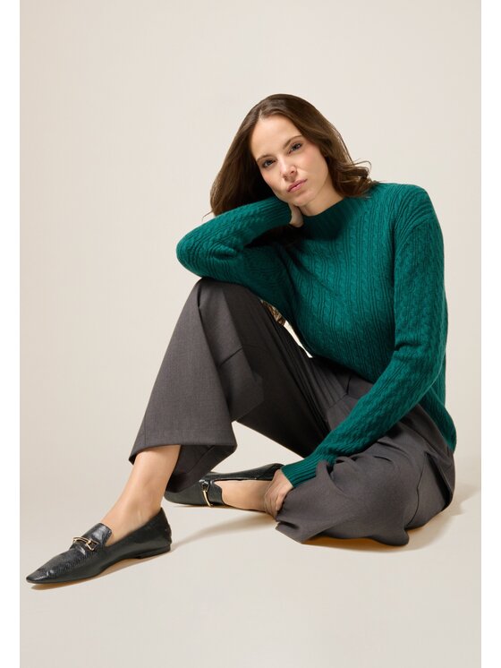 Oltre Oltre Cardigan M042E002028N025 Verde Regular Fit