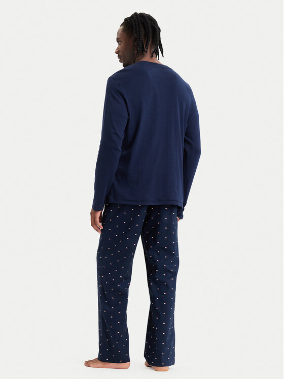 Tommy Hilfiger Tommy Hilfiger Пижама UM0UM03999 Тъмносин Regular Fit