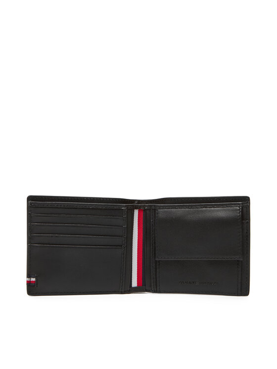 Tommy Hilfiger Tommy Hilfiger Große Herren Geldbörse Th Foundation Extra Cc And Coin AM0AM13509 Schwarz