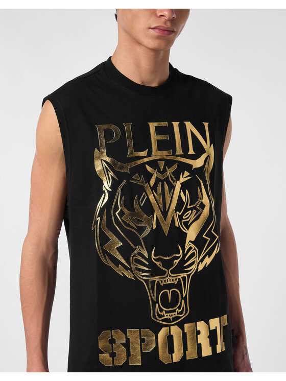 Plein Sport Plein Sport Tank top 10159 Czarny Regular Fit
