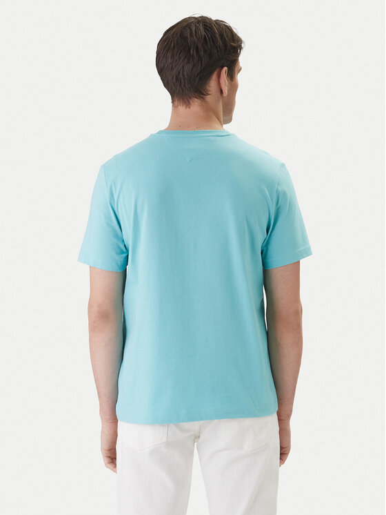 Tommy Hilfiger Tommy Hilfiger T-Shirt Ess Seasonal MW0MW39995 Τυρκουάζ Regular Fit